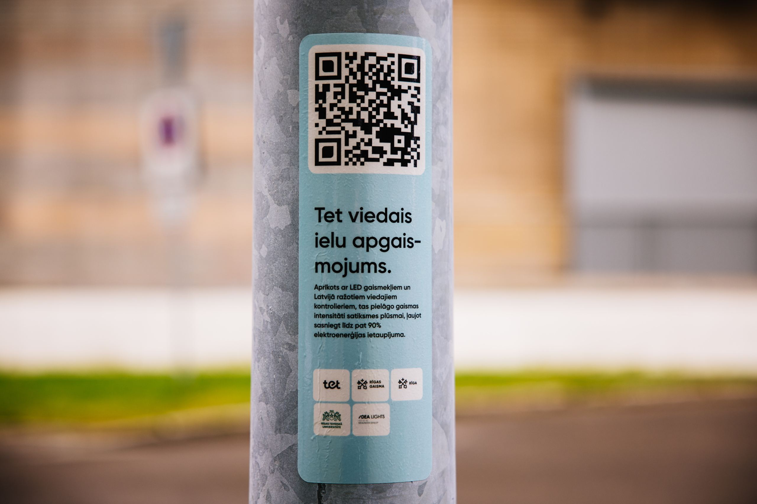 Smart lights in Ķīpsala have helped the municipality save more than 4600 euros